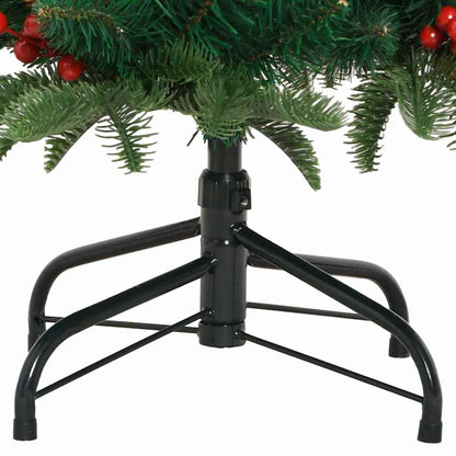 vidaXL Artificial Christmas Tree with 150 LEDs with Stand Green 150 cm