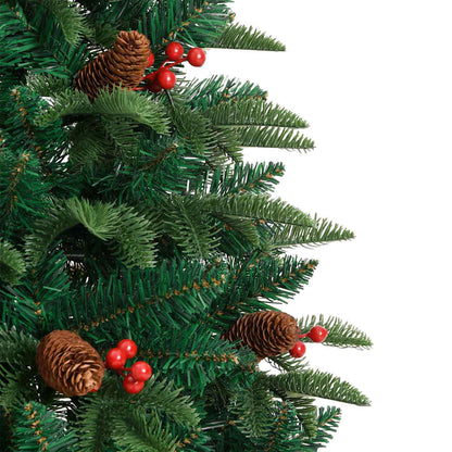 vidaXL Artificial Christmas Tree with 150 LEDs with Stand Green 150 cm
