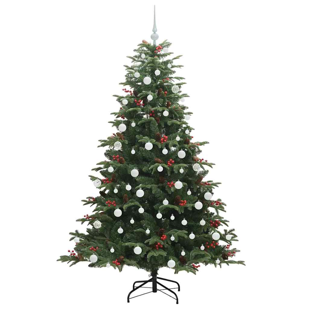vidaXL Artificial Christmas Tree with 300 LEDs with Stand Green 180 cm