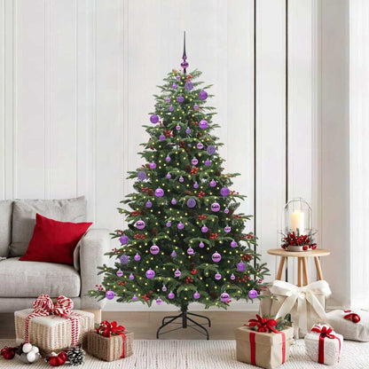vidaXL Artificial Christmas Tree with 300 LEDs with Stand Green 180 cm