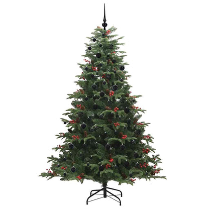 vidaXL Artificial Christmas Tree with 300 LEDs with Stand Green 210 cm