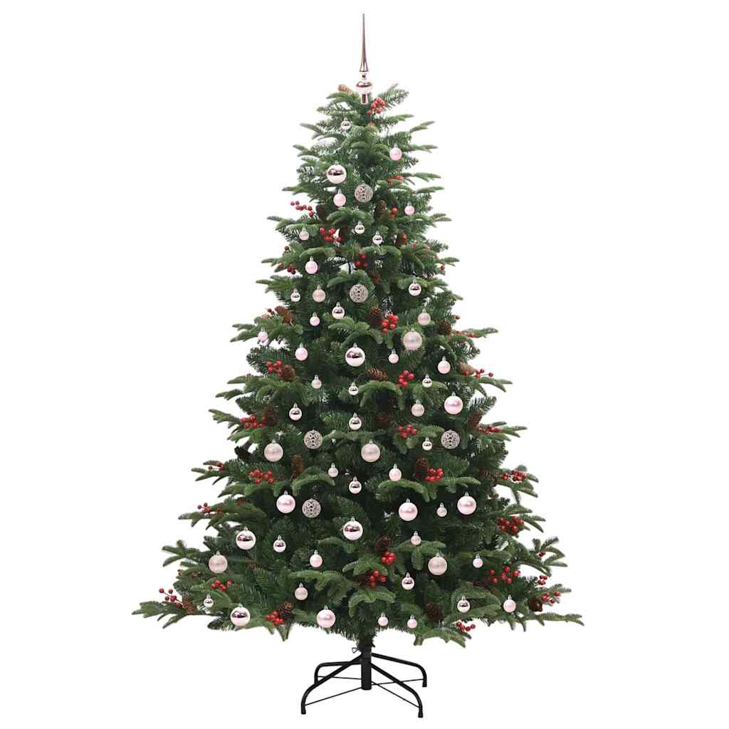 vidaXL Artificial Christmas Tree with 300 LEDs with Stand Green 210 cm