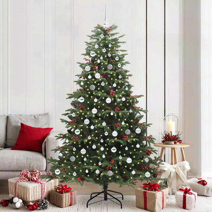 vidaXL Artificial Christmas Tree with 300 LEDs with Stand Green 210 cm