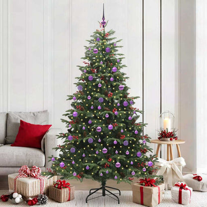 vidaXL Artificial Christmas Tree with 300 LEDs Green 210 cm