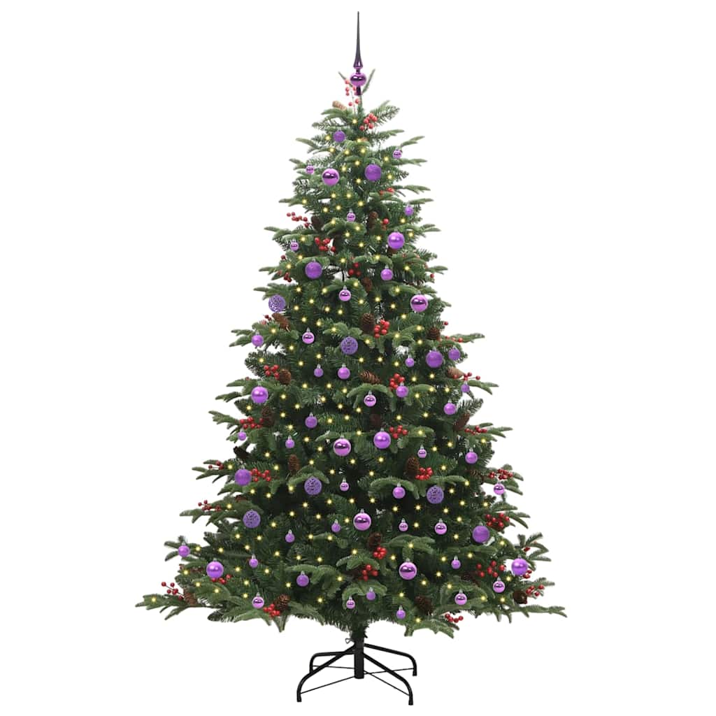 vidaXL Artificial Christmas Tree with 300 LEDs Green 210 cm