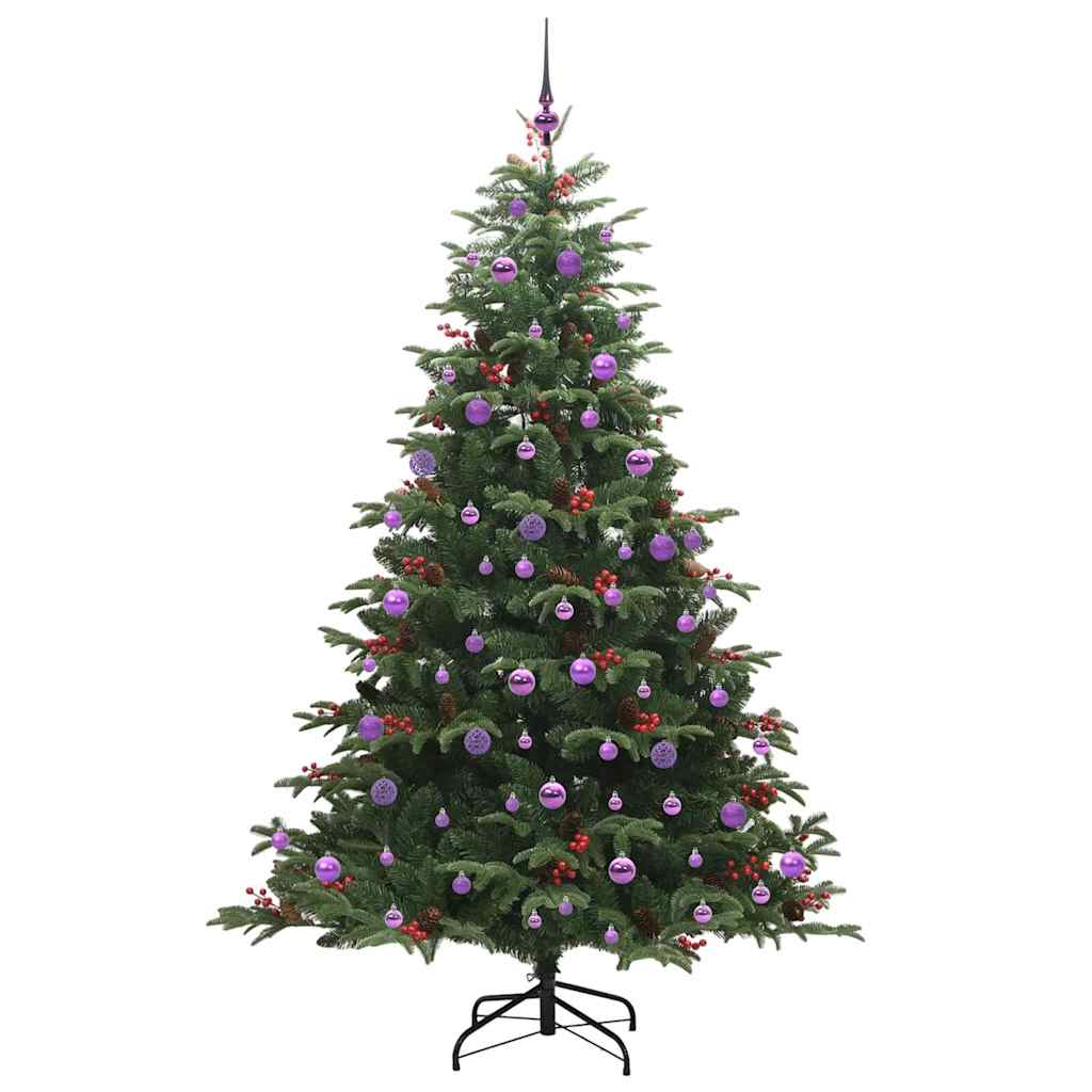 vidaXL Artificial Christmas Tree with 300 LEDs Green 210 cm