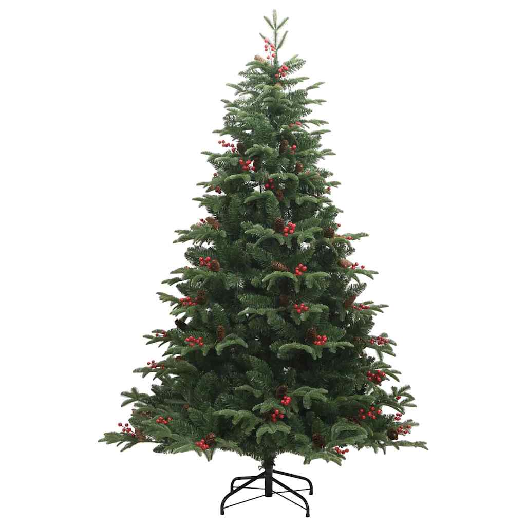 vidaXL Artificial Christmas Tree with 300 LEDs with Stand Green 240 cm