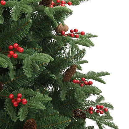 vidaXL Artificial Christmas Tree with 300 LEDs with Stand Green 240 cm
