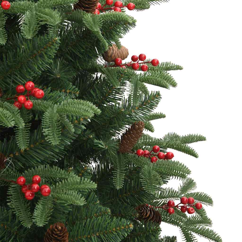 vidaXL Artificial Christmas Tree with 300 LEDs with Stand Green 240 cm