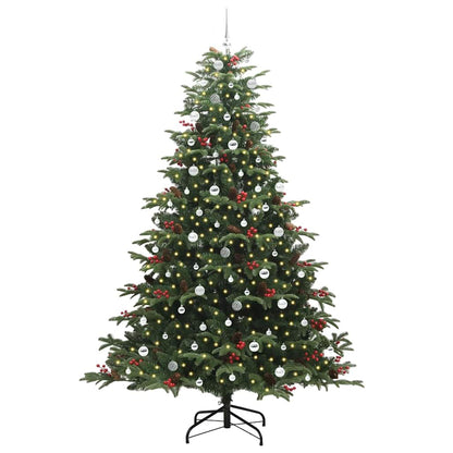 vidaXL Artificial Christmas Tree with 300 LEDs with Stand Green 240 cm
