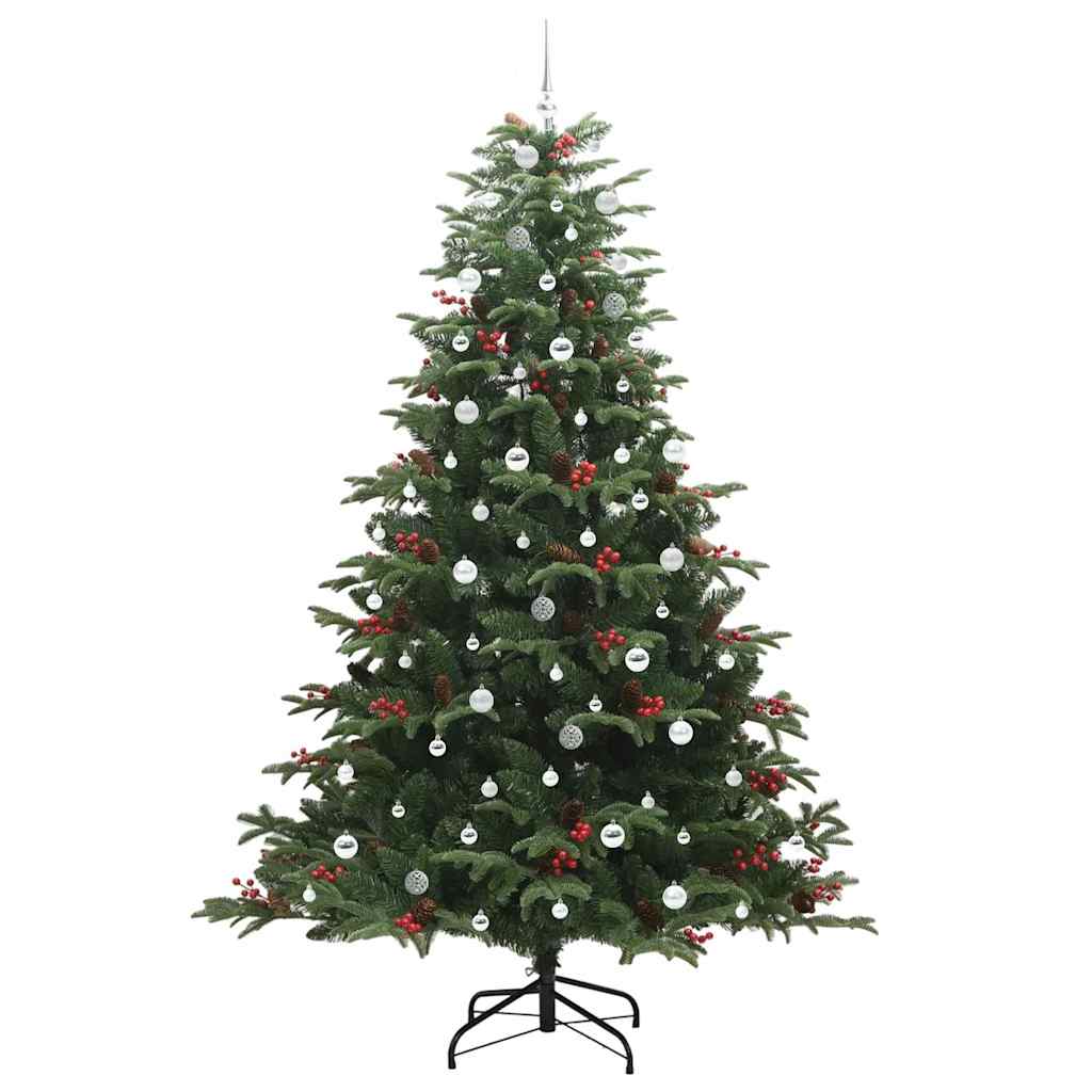 vidaXL Artificial Christmas Tree with 300 LEDs with Stand Green 240 cm