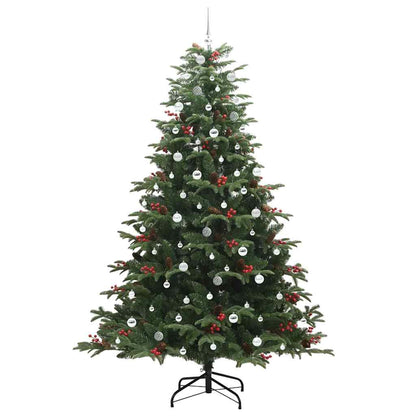 vidaXL Artificial Christmas Tree with 300 LEDs with Stand Green 240 cm