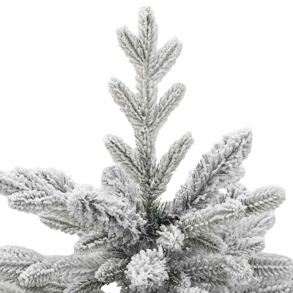vidaXL Artificial Hinged Christmas Tree White 150 cm PE and PVC