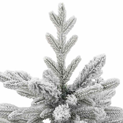 vidaXL Artificial Hinged Christmas Tree White 150 cm PE and PVC