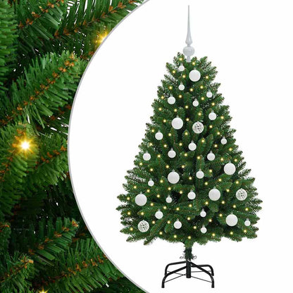 vidaXL Artificial Christmas Tree Green 120 cm PVC and Metal