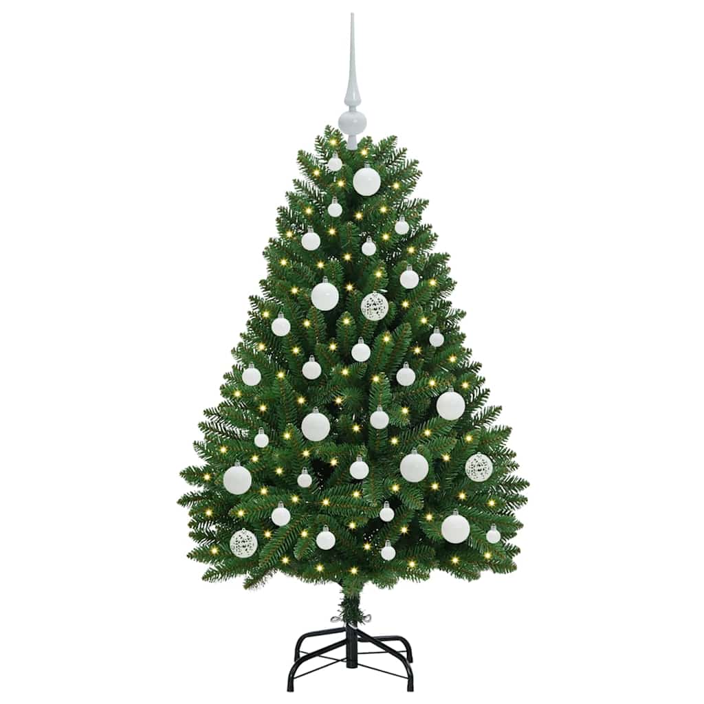 vidaXL Artificial Christmas Tree Green 120 cm PVC and Metal