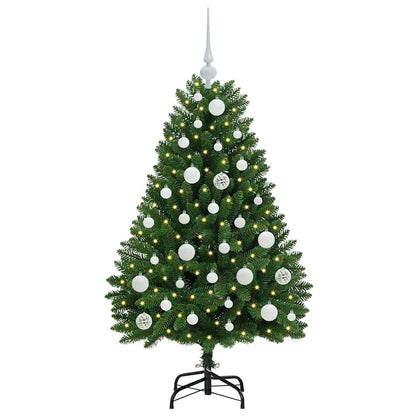 vidaXL Artificial Christmas Tree Green 120 cm PVC and Metal