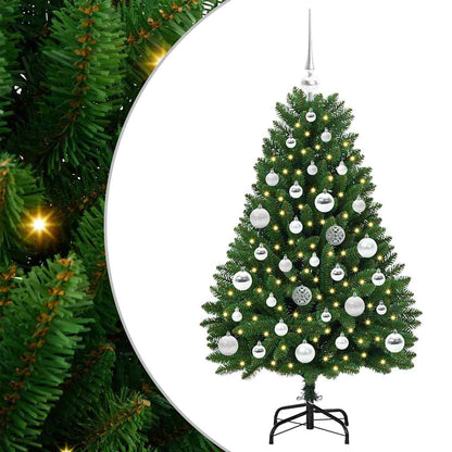 vidaXL Artificial Christmas Tree Green 120 cm PVC and Metal