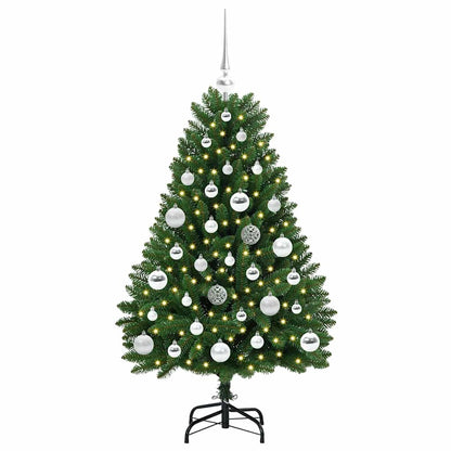 vidaXL Artificial Christmas Tree Green 120 cm PVC and Metal