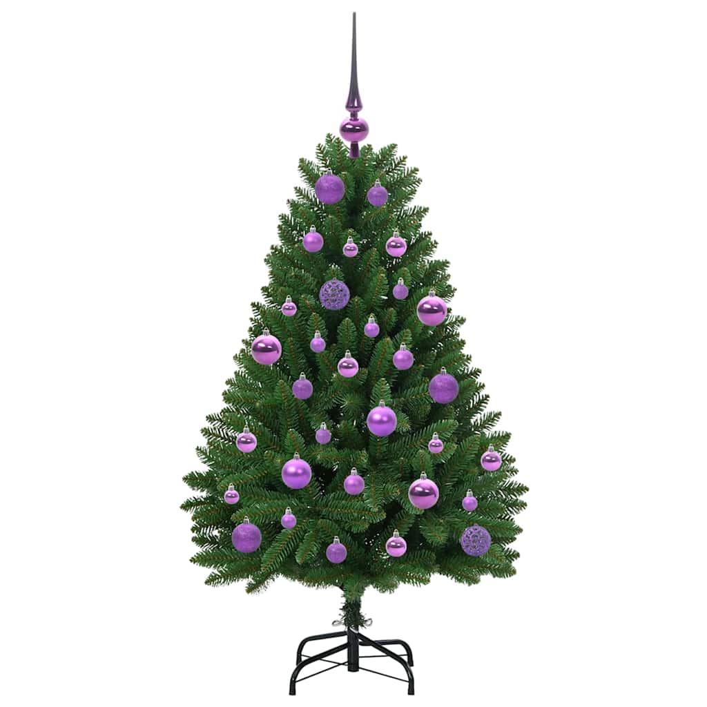 vidaXL Artificial Christmas Tree Green 120 cm PVC and Metal