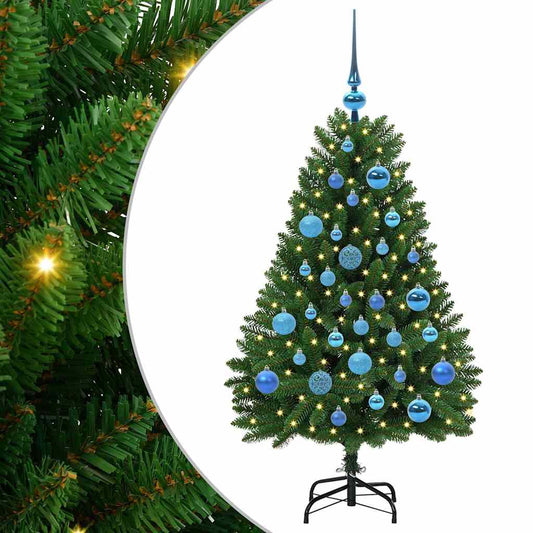vidaXL Artificial Christmas Tree Green 120 cm PVC and Metal