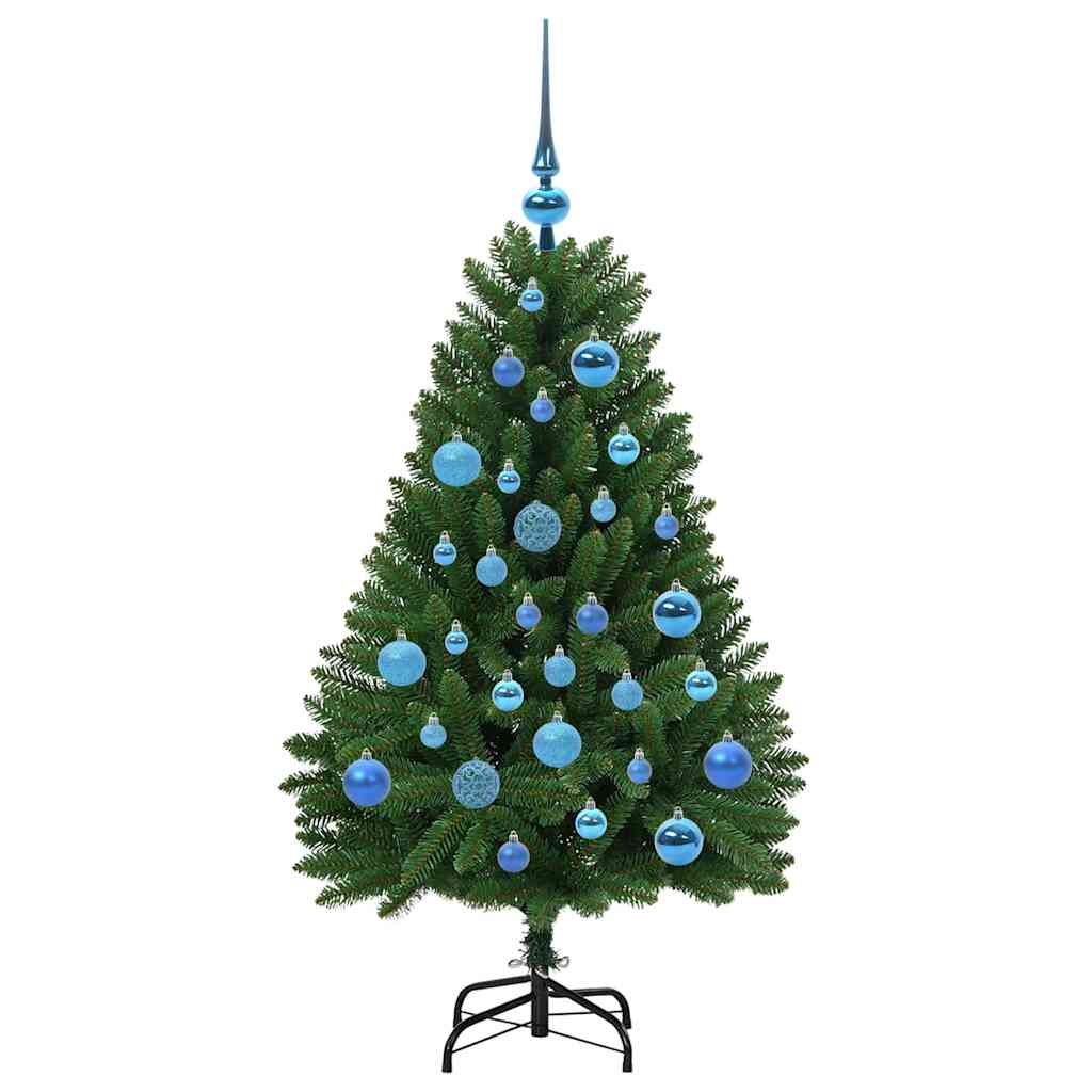 vidaXL Artificial Christmas Tree Green 120 cm PVC and Metal