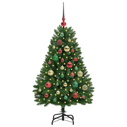 vidaXL Artificial Christmas Tree Green 120 cm PVC and Metal