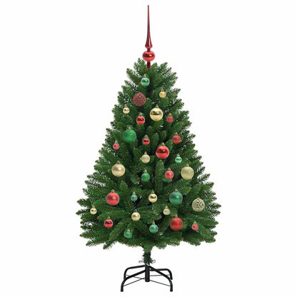 vidaXL Artificial Christmas Tree Green 120 cm PVC and Metal