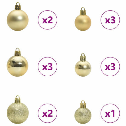 vidaXL Artificial Christmas Tree Green 120 cm PVC and Metal