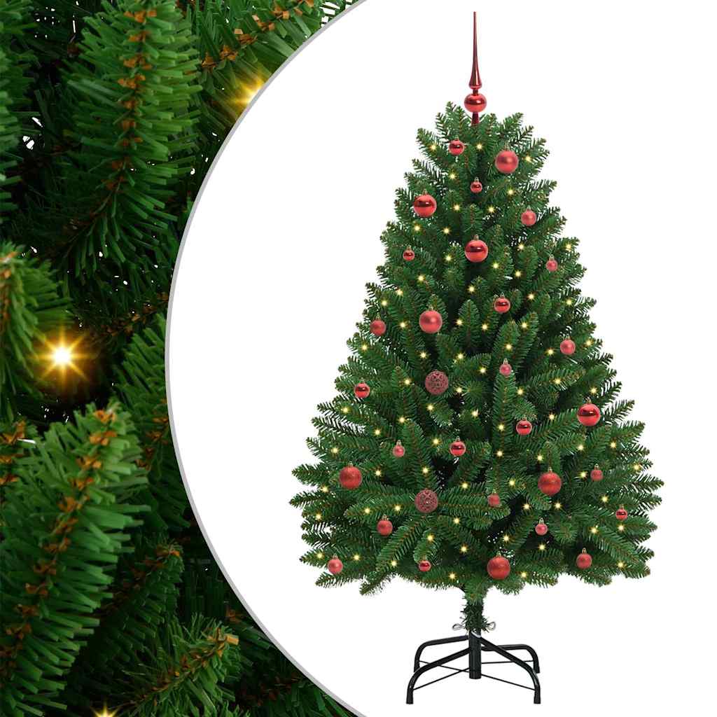vidaXL Artificial Christmas Tree Green 150 cm PVC and Metal