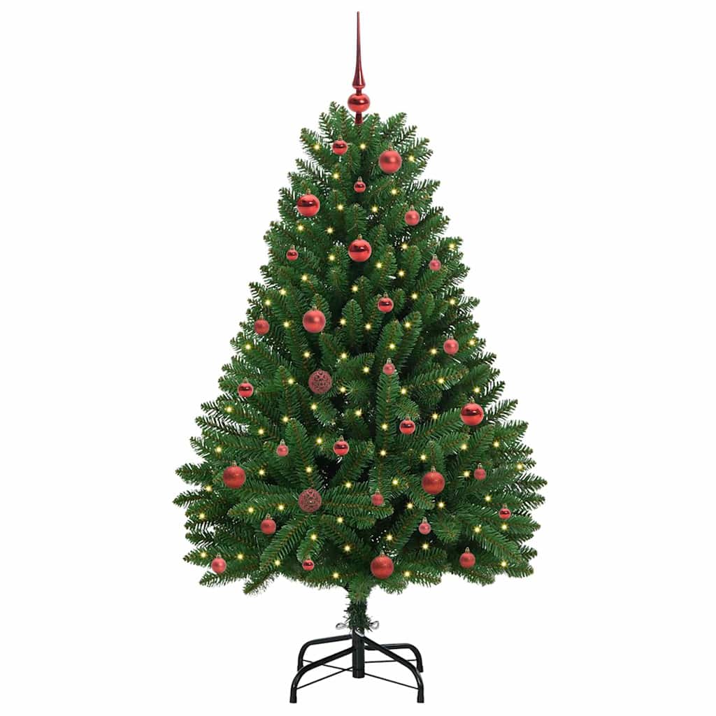 vidaXL Artificial Christmas Tree Green 150 cm PVC and Metal