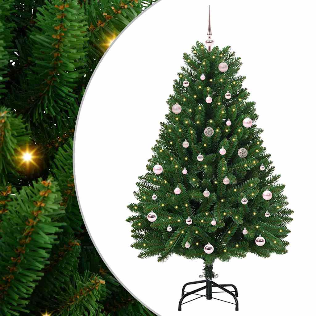 vidaXL Artificial Christmas Tree Green 150 cm PVC and Metal