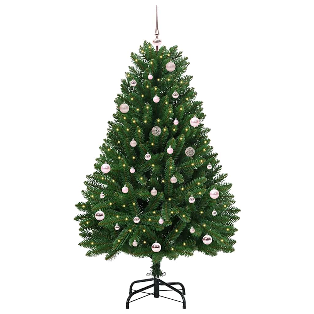 vidaXL Artificial Christmas Tree Green 150 cm PVC and Metal