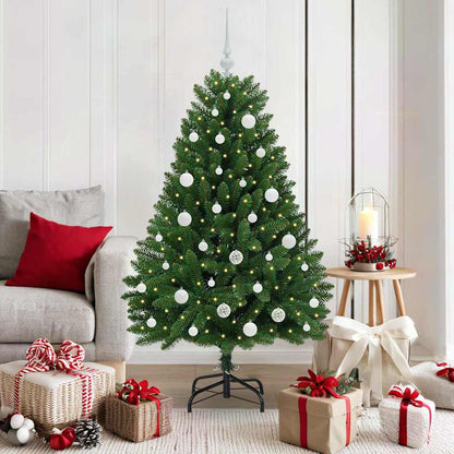 vidaXL Artificial Christmas Tree Green 150 cm PVC and Metal