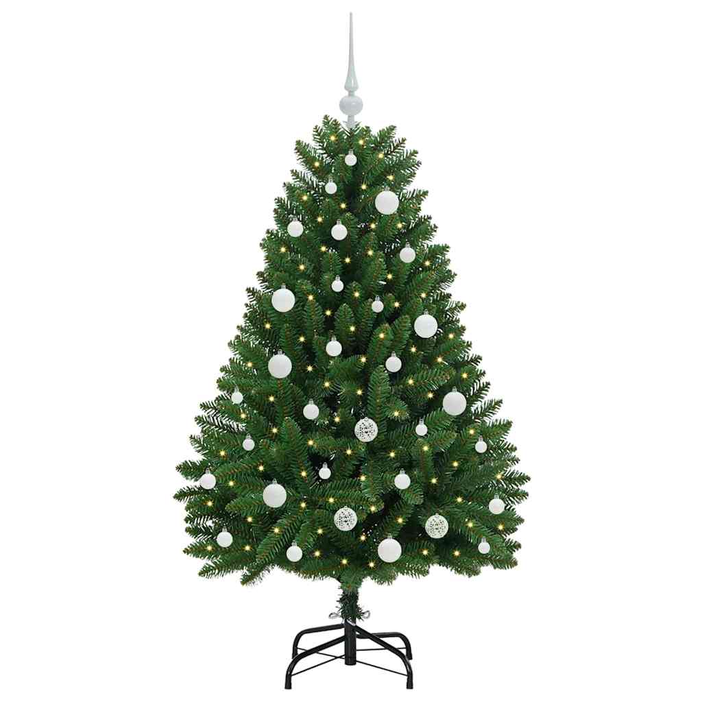 vidaXL Artificial Christmas Tree Green 150 cm PVC and Metal