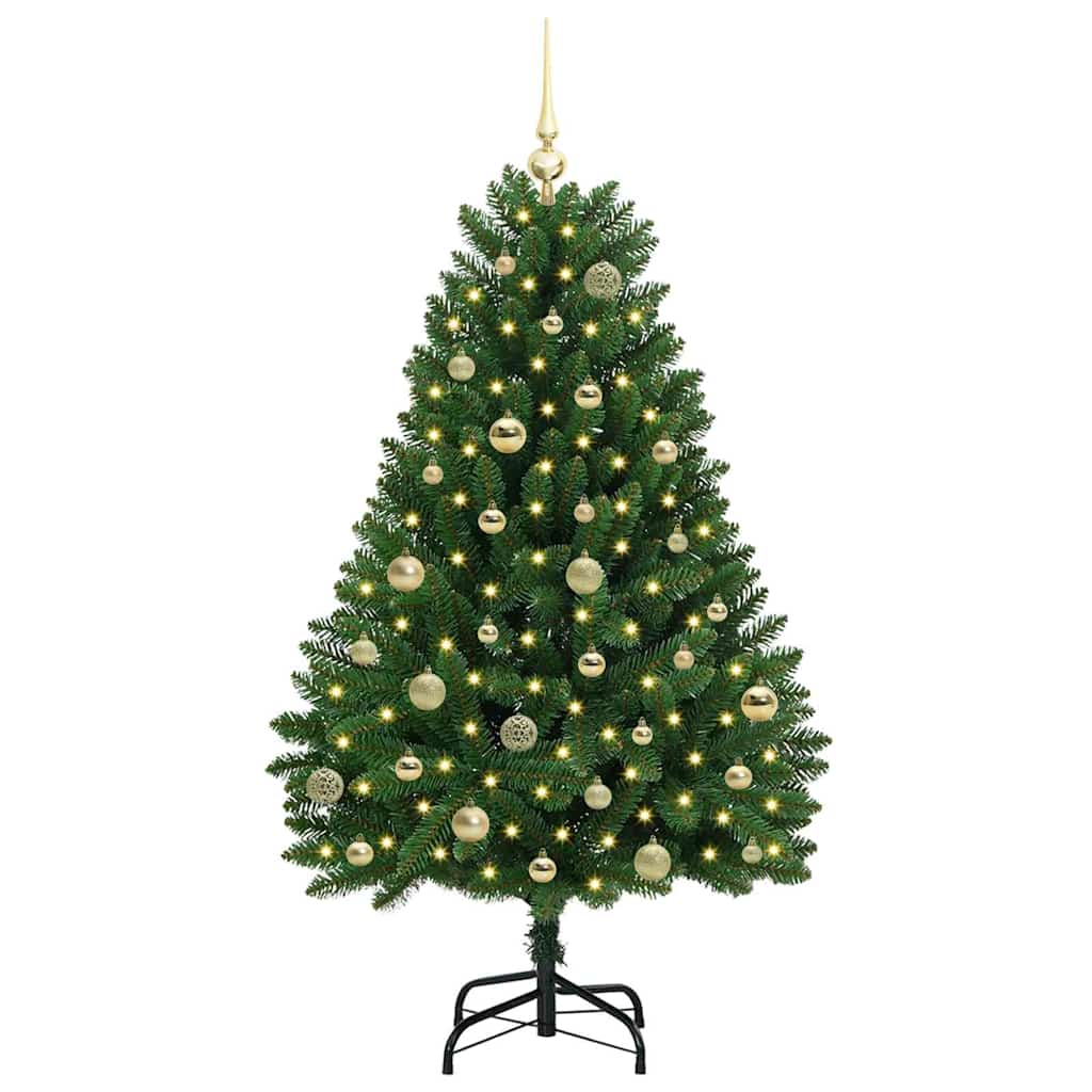 vidaXL Artificial Christmas Tree Green 150 cm PVC and Metal
