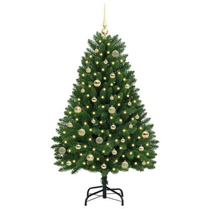 vidaXL Artificial Christmas Tree Green 150 cm PVC and Metal