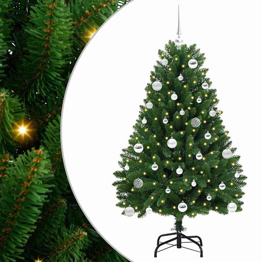 vidaXL Artificial Christmas Tree Green 150 cm PVC and Metal
