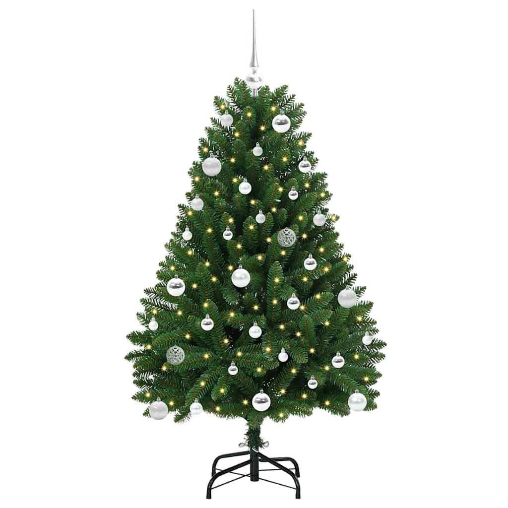 vidaXL Artificial Christmas Tree Green 150 cm PVC and Metal