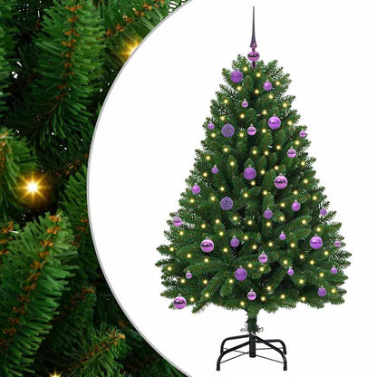 vidaXL Artificial Christmas Tree Green 150 cm PVC and Metal