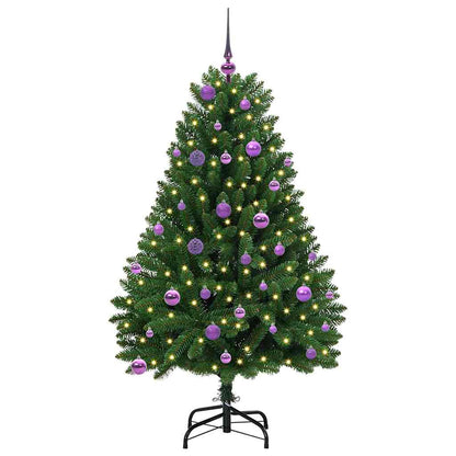 vidaXL Artificial Christmas Tree Green 150 cm PVC and Metal
