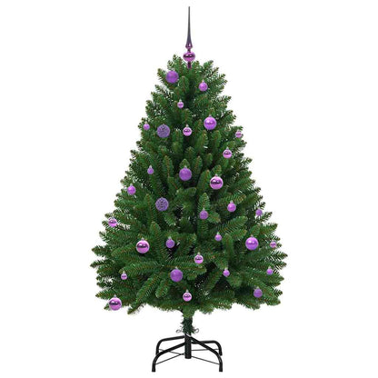 vidaXL Artificial Christmas Tree Green 150 cm PVC and Metal