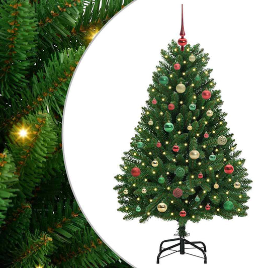 vidaXL Artificial Christmas Tree Green 150 cm PVC and Metal