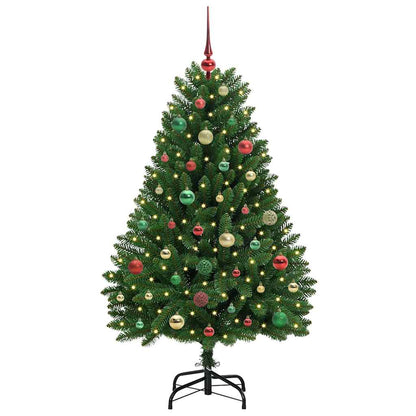 vidaXL Artificial Christmas Tree Green 150 cm PVC and Metal