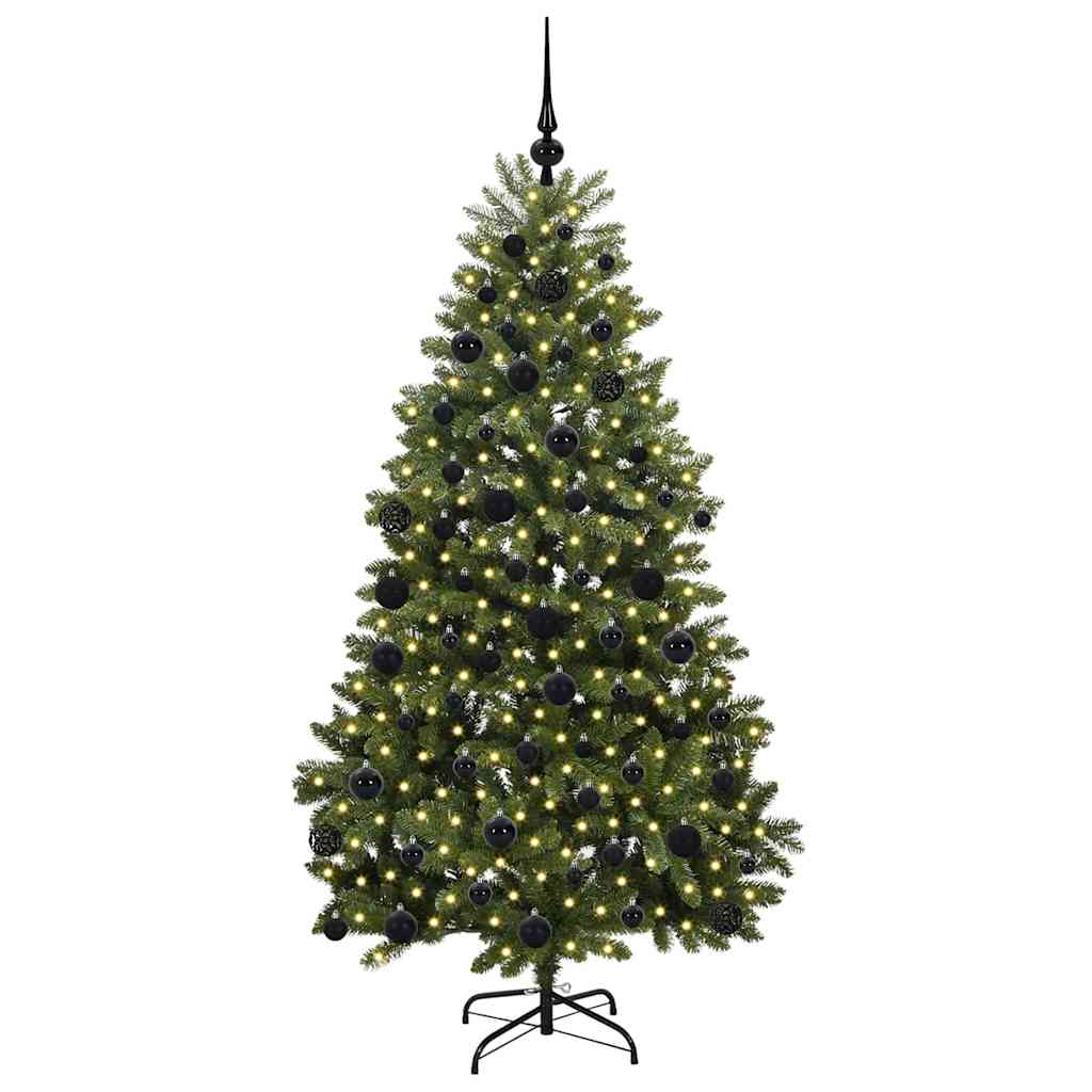 vidaXL Artificial Christmas Tree Green 180 cm PVC and Metal