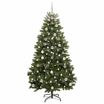vidaXL Artificial Christmas Tree Green 180 cm PVC and Metal