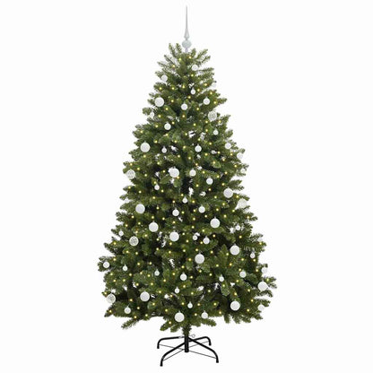 vidaXL Artificial Christmas Tree Green 180 cm PVC and Metal