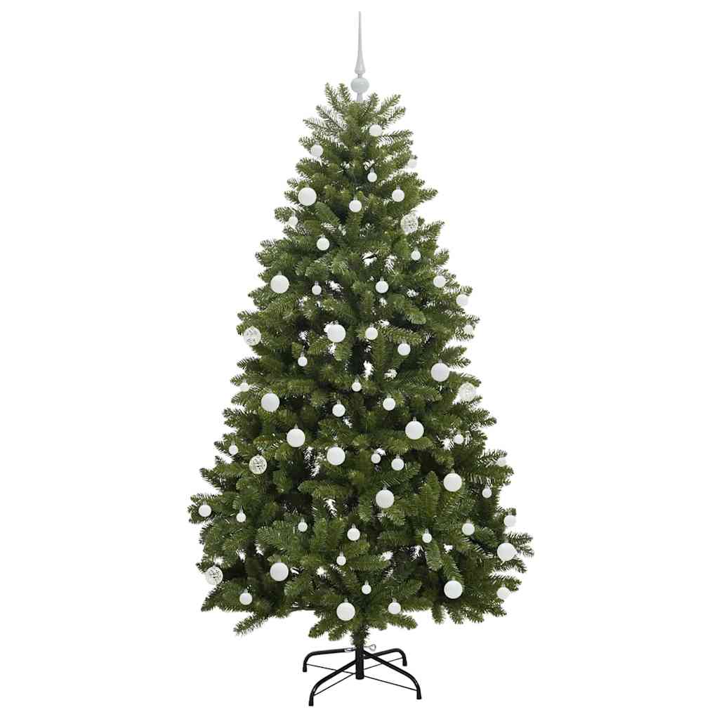 vidaXL Artificial Christmas Tree Green 180 cm PVC and Metal