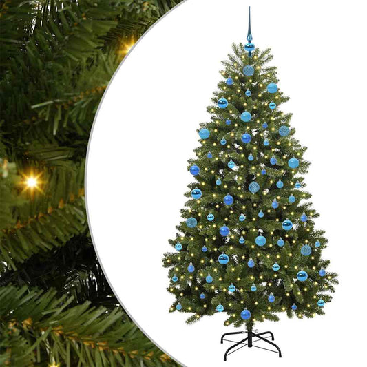 vidaXL Artificial Christmas Tree Green 180 cm PVC and Metal