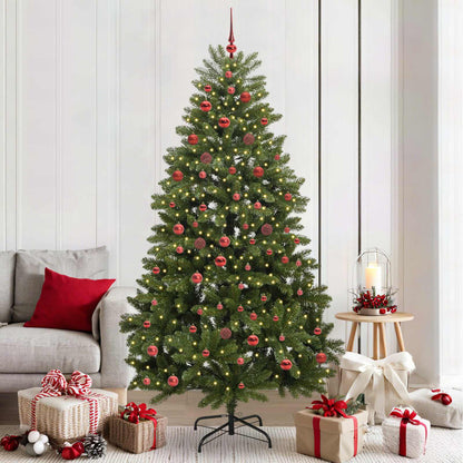 vidaXL Artificial Christmas Tree 210 cm 300 LEDs Warm White Green